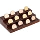 thumbnail image 1 of Exhibidor de monedas de desafío de madera premium de 3 niveles: capacidad para 40-50 monedas con ranuras angulares y acabado rústico. Colecciones de monedas coleccionables., 1 of 7