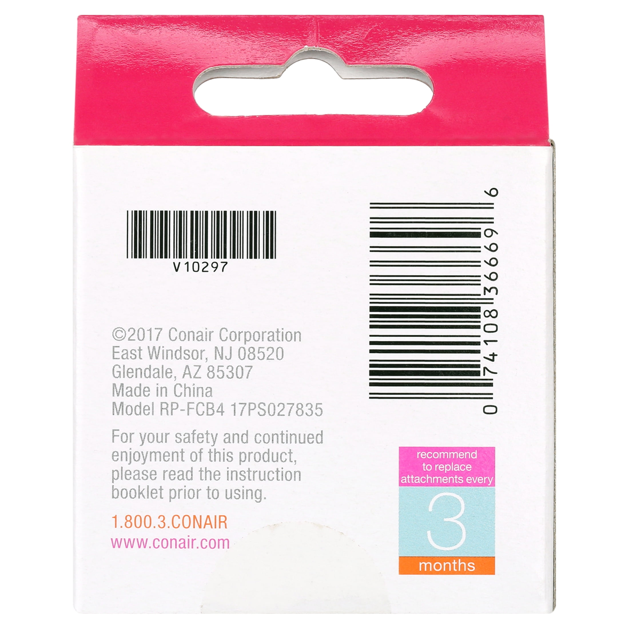 (4 pack) Conair True Glow Replacement Facial Brush, 2 Count