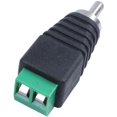 thumbnail image 5 of 7 piezas 7 x CCTV UTP audio RCA macho a conector AV Tornillo Conector de terminal para video verde negro, 5 of 5