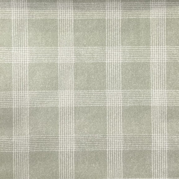Decora Furnishings Tartan Design Velvet Finish Digitally Printed Fabric for Upholstery, Craft, Window Treatments - Width 54 inches - Fabric by The Yard (Green)