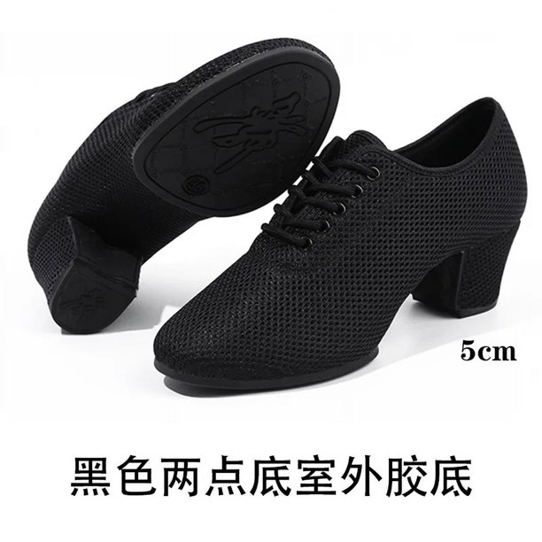 XIHAHA, zapatos de baile latino de tela de red para mujer, zapatos de baile de salón de Jazz, tacones altos para mujer, zapatillas de entrenamiento modernas para niños, zapatillas de Tango