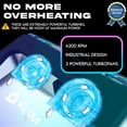 thumbnail image 2 of Base Refrigerante para Laptop KLIM Everest con Ventiladores Turbo de 4300 RPM y RGB, 2 of 7