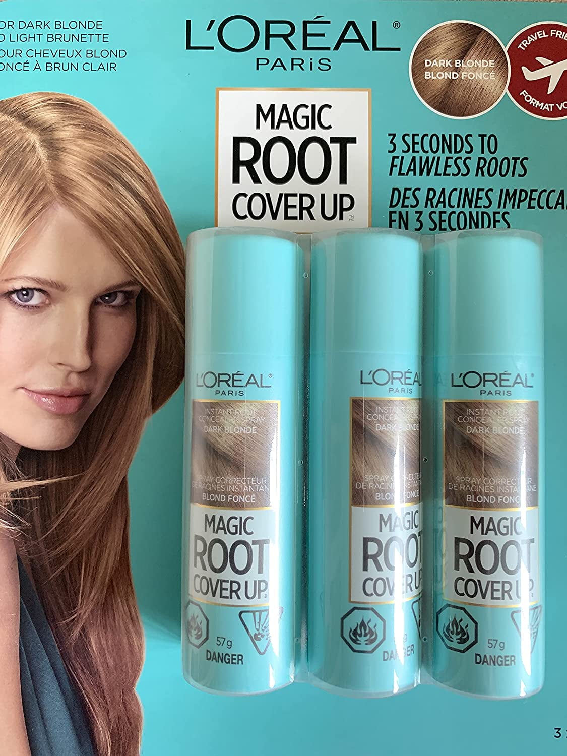 Loreal Magic Root Cover Up Dark Blonde, 2 Ounce Pack Of 3, 2 Ounce -  