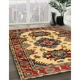 thumbnail image 2 of Ahgly Company Indoor Round Traditional Fire Brick Red Geometric Area Rugs, 4' Round, 2 of 6