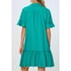 thumbnail image 4 of Vestido camisero MEROKEETY de verano con botones y mangas con volantes para mujer, 4 of 8