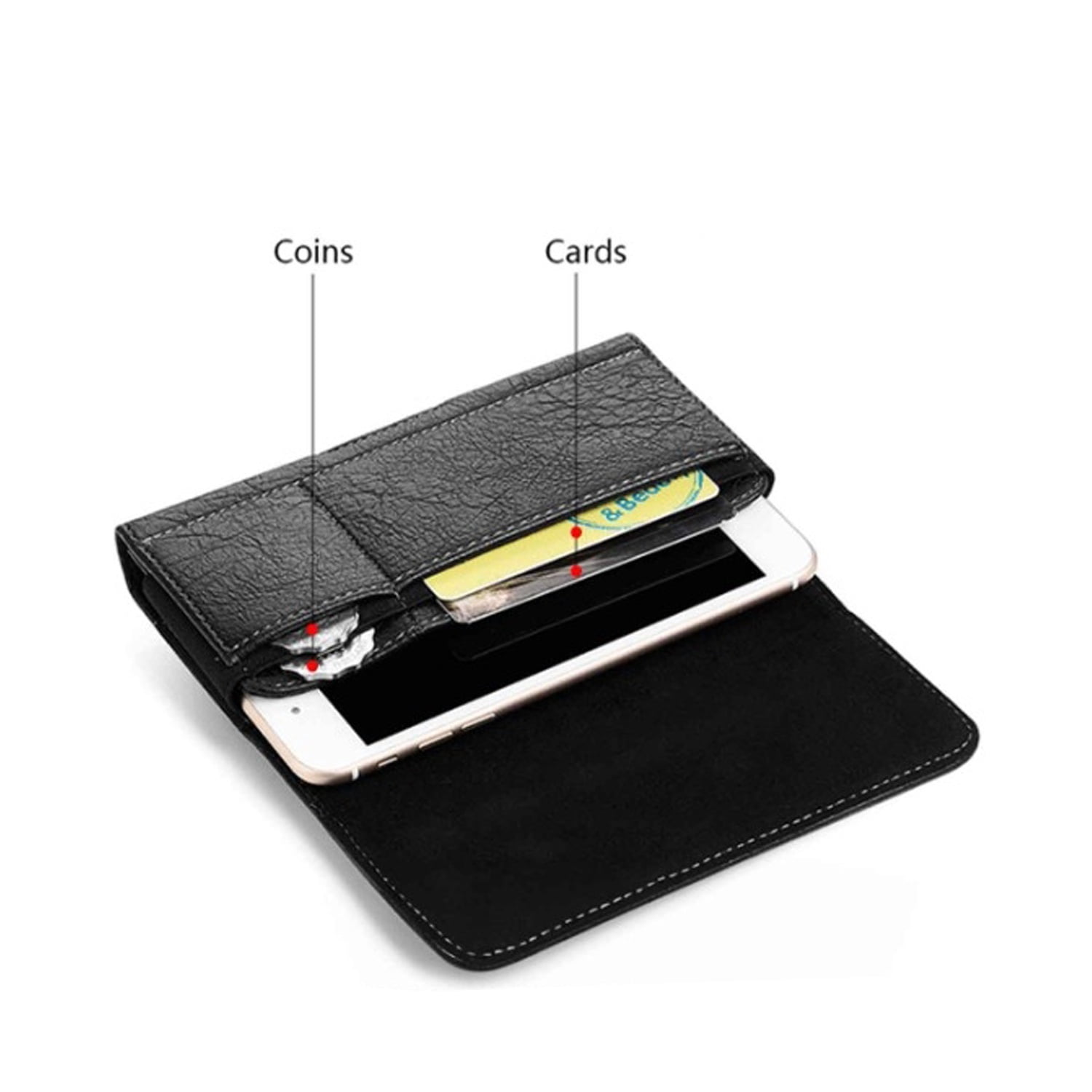 EVO 7.2" Horizontal Nylon Pouch with Card Holder
