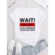 thumbnail image 3 of Women's "WAIT! You Forgot Your BULLSHIT" Graphic Tee - Casual & Sporty Round Neck Short Sleeve, Comfortable Polyester-Spandex Blend, Machine Washable Summer Top, 3 of 8
