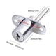 thumbnail image 2 of Cerradura 16/19 mm Gabinete Estable Archivador Cerraduras Herrajes para muebles (16 mm) Plata, 2 of 5