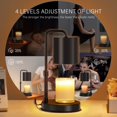 thumbnail image 3 of zukakii Candle Warmer Lamp Adjustable with Dimmer and Timer, 3 of 7