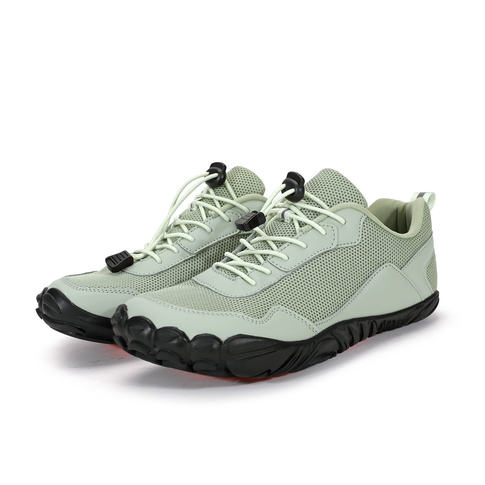 Barefoot Water Shoes Mens Trail Runner Wide Toe Box Hiking Shoes Minimalist Zero Drop Sole Quick Dry Water Sports Sneakers Light Green 39