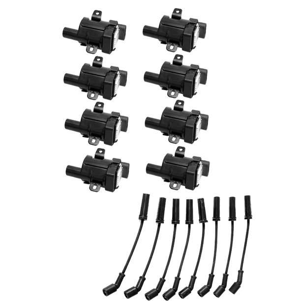 Set of ISA Ignition Coils and Wireset Compatible with 20022006 Cadillac Escalade 6.0L V8 5967cc