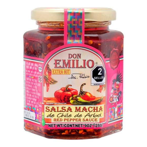Salsa macha Don Emilio de chile de árbol 250 g