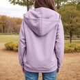 thumbnail image 7 of GEWSEY Women's Full Zip Up Hoodie Long Sleeve Hooded Sweatshirts Pockets Jacket Coat for Women (Light Purple, XL), 7 of 7