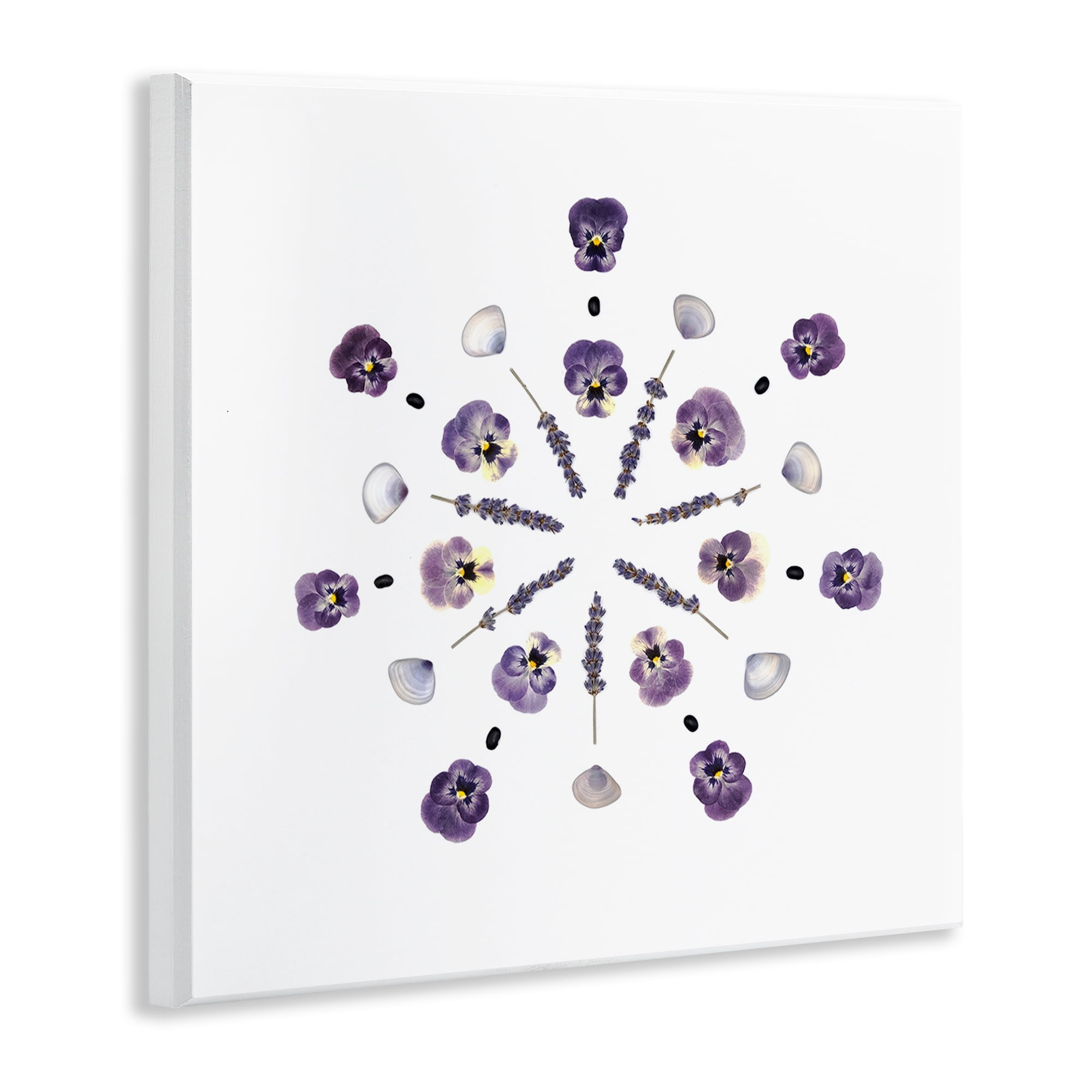 Stupell Industries Pansies & Lavender Symmetry Wall Plaque Art, design by Beth Adoette