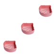 thumbnail image 2 of kurtrusly Multifunctional Hanging Shower Organiser – Rust-Proof And Stackable Storage Easy-to-Clean Shower Organiser No Drilling round pink 3Set, 2 of 6