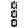 thumbnail image 1 of Maytalsory Decorative Flower Photo Frame Wedding Home Decor Desktop Picture Frame good quality Black 3Set, 1 of 6