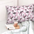 thumbnail image 4 of Pofeuu Pineapple Flamingo Print Polyester Microfiber Plush Pillowcases, Super Soft and Cozy Pillow Case Covers with Envelop Closure（Pillow core not included）-20"x30", 4 of 6