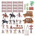 thumbnail image 1 of 2x 1 de Plástico Indios Miniatura CUTICAT Figuras Indios Cowboys, 1 of 7