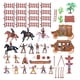 thumbnail image 1 of 2x 1 Juego de figuras de plástico de e indios figuras miniatura caja de arena Decoración Juguetes Educativos regalos Zulema Figuras Indios Cowboys, 1 of 7