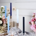 thumbnail image 5 of BalsaCircle 5 Unscented 9 in Assorted Blue Beige Premium Wax Taper Candles Ribbed Design Party Events Decorations Supplies, 5 of 8