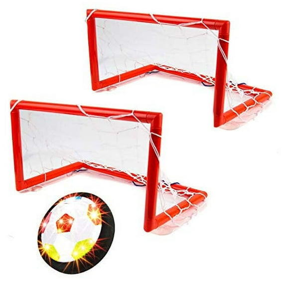 Toysery Hover Mini soccer goal set - kids soccer set - Comes with 2 Goals with Net - kids soccer goal games – soccer ball set with two goals