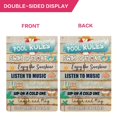 thumbnail image 4 of Welcome Pool Garden Flag Pool Rules Signs Flag for Outside, Vertical Double Sided Farmhouse Spring Summer Yard Flags 12.5 x 18", 4 of 4