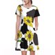 thumbnail image 1 of Balery Sunflowers Country Vestidos sueltos de manga corta para mujer, vestidos de verano 2025, vestidos casuales de corte A con vuelo., 1 of 6