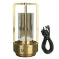 thumbnail image 2 of Lámpara de mesa inalámbrica Lámpara de escritorio LED portátil de 3 colores con regulación continua Lámpara de cabecera táctil recargable a pilas para dormitorio ANGGREK  Otros, 2 of 8
