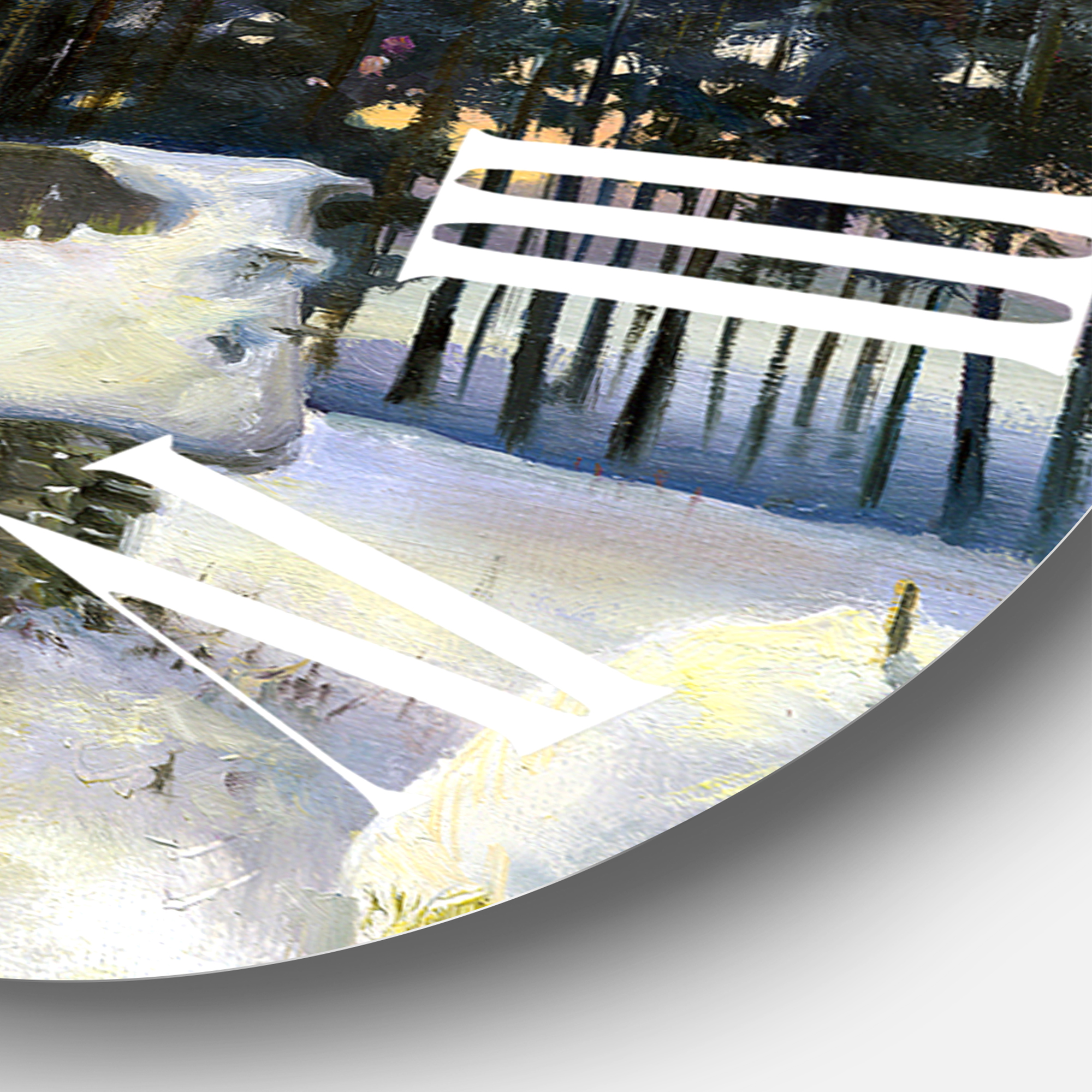 Designart 1 in Quartz Country Wall Clock