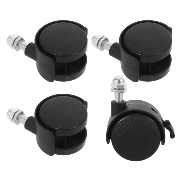 Hytrove Oil-Filled Radiator Caster Wheel Replacements Black PP 4pcs Easy Installation for Trolley
