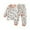 White, variant on Toddler Outfits for Boys Girls 2 Piece Cotton Pajamas Sets Cute Graphic Printed Long Sleeve Top and Pj Pant, 2-10T (4-5T, White)