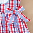 thumbnail image 4 of Wxirdiow Toddler Girls Summer Dresses Toddler Girl Patriotic Outfit Smocked Dress Kids Little Girls 4th of July Dresses Spring Summer Clothes Light Purple Size,4-5 Years, 4 of 8