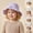 White, variant on Baby Bucket Hat Adjustable Lightweight Casual Wide Brim Hats Regular Fit Soft Cap for Boys & Girls Summer Headwear Purple One Size