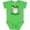 Apple Green, variant on Inktastic My Second Christmas Santa with Candy Canes Boys or Girls Baby Bodysuit