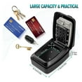 thumbnail image 2 of Key Box Wall Mounted Large Key Box Secure Waterproof Outdoor Key Box With 12 Code Rustproof Weatherproof Heavy Duty Key ,Easy to Use, 2 of 6