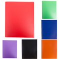 thumbnail image 3 of Two-Pocket Folder, Letter Size, 5 Pack, Colored File Folders, Filing Folders, File Folder A4 Plastic Folder with Metal Staple Tongue, Sturdy Plastic File Folder for School and Office, 3 of 8