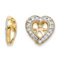 thumbnail image 1 of 14K Yellow Gold Diamond Earring Jacket, 1 of 2