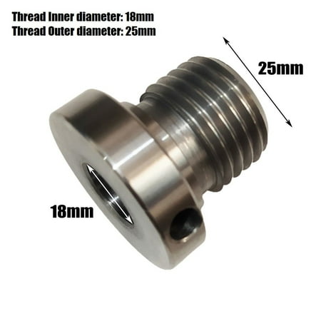 

BUYISI Wood Lathe Chuck Adapter Screw Thread Spindle Adapter For Wood Turning Lathe 25mm to 18mm