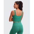 thumbnail image 2 of CRZ YOGA Butterluxe Workout Longline Sports Bras for Women Padded Yoga Camisole Crop Tank Tops, 2 of 5