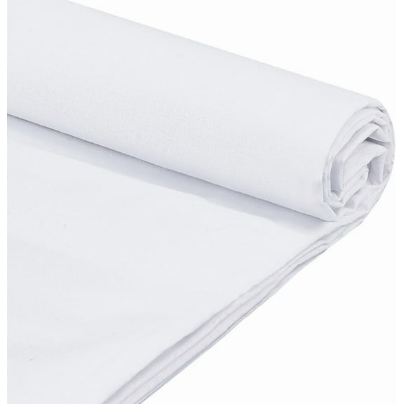 3 Yards White Cotton Fabric 43.3 inch Wide 100% Cotton Fabrics by The Yard Embroidery Quilting Muslin Fabric Linen Fabrics