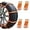 40 PCS, variant on Tire Zip Ties for Snow, Car Winter Tire Snow Zip Ties, Universal Reusable Anti-Skid Nylon Tire Chains, Portable Tire Cables Chain for Cars Trucks SUV (20 PCS)