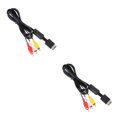 thumbnail image 2 of Sidaley 1.8M AV to RCA Audio Cable Triple Thick Controllers Wire Composite Line Copper PS2 Easy Ultra Leads Installment for TV Negro 1.8 M 2piezas, 2 of 6