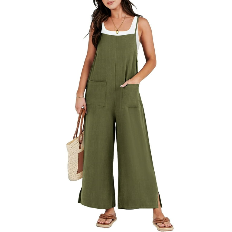 Casual Solid Pocket Slit Strapless Regular Jumpsuits(7 Colors) Casual Solid Pocket Slit Strapless Regular Jumpsuits(7 Colors)