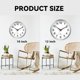 thumbnail image 3 of Reloj de pared AKCISOT Atomic 30 cm Silent Sweep Silver, 3 of 9