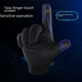 thumbnail image 3 of Guantes de ciclismo cálidos para hombre y mujer, resistentes al viento y con pantalla táctil, para otoño e invierno, impermeables, 3 of 4