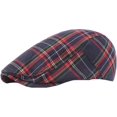 thumbnail image 5 of CoCopeaunts Newsboy Cap Unisex Cotton Plaid Berets Cap Flat Ivy Cap Adjustable Newsboy Hats for Men Women Casual Outdoor Sunhat, 5 of 8