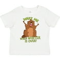 thumbnail image 3 of Inktastic Groundhog Day Wake Me When Winter is Over Boys or Girls Toddler T-Shirt, 3 of 5