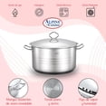 thumbnail image 2 of Olla 6.3QT Acero Inoxidable Alpine Cuisine SCP-24, 2 of 5