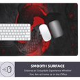 thumbnail image 5 of Yin and Yang Koi Large Gaming Mouse Pad XXL Extended Waterproof Japanese Mousepad Black and Red Non-Slip Rubber Office Desk Pads Stitched Edges Mouse Mat(Size:31.5x11.8in), 5 of 6