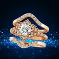 thumbnail image 2 of Dsscvnef Ensemble de Bagues de Mode pour Femmes Zircon Sculpté Bijoux Rétro Élégants Accessoires Empilables pour Filles 3 Pcs, 2 of 8